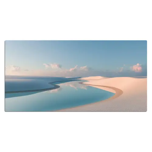 Duinen - Waterplas - Oneindige rust Muismat XXL klein -3d_leeg