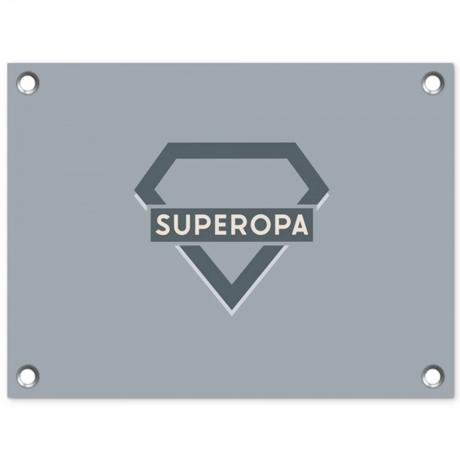 Vaderdag - Kado man - Opa - Superopa - Quote - Spreuken tuinposter los doek klein -3d