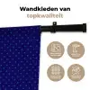 Yes fun - Rood - Blauw - Stippen Wandkleed katoen klein -sfeer2