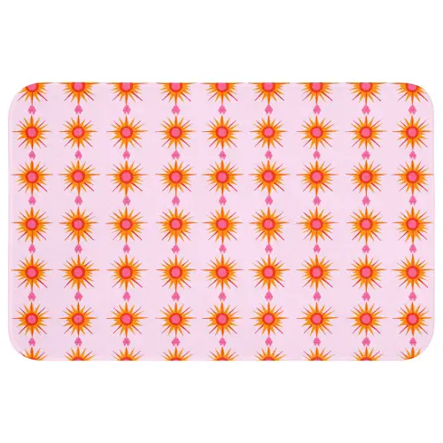 Zon - Motief - Roze Badmat klein 997 -3d
