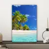 Strand - Zee - Palmboom - Zon - Zomer canvas 2cm klein -sfeer6