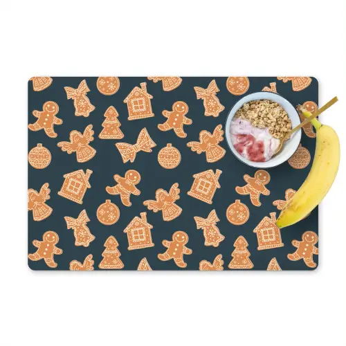 Illustratie - Koekjes - Blauw Placemat vinyl groot 368 -zzzproduct_Kitchenyeah-website