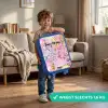 Unicorn doodles Kinderkoffer - Blauw klein -sfeer2_NL