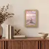 Stenen - Zand - Roze Light Box met kabel (Tafellamp) klein -sfeer2