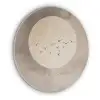Vogel - Beige - Japandi Akoestische PET Vilt - Rond klein -3d