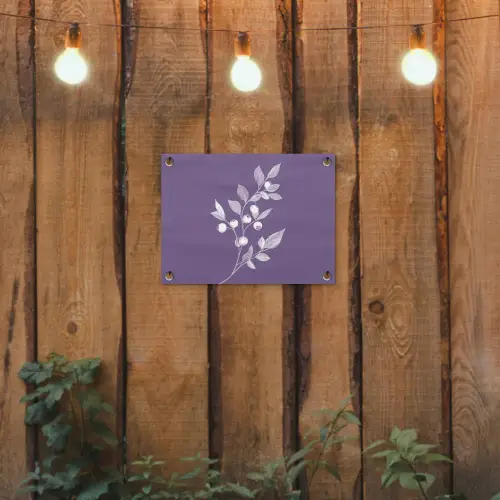 Tak - Sierlijk - Bladeren - Minimalistisch tuinposter los doek klein -sfeer1