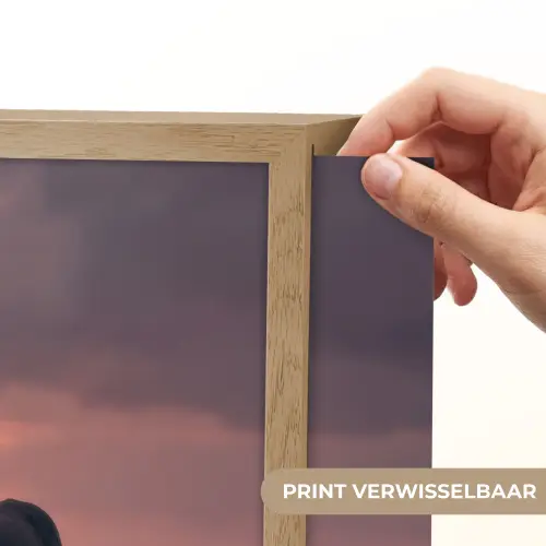 Paard - Wolken - Open veld Light Box met batterij (Wandlamp) middel -USP_websiteprintNL