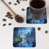 Stad Kuala Lumpur - Skyline - Wolkenkrabbers - Water onderzetter kurk middel -sfeer2