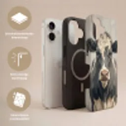 Koe - Portret - Dieren - Modern Toughcase MagSafe Apple iPhone 17 klein -USP_Lagen_NL