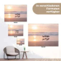 Zee - Vogels - Strand tuinposter los doek klein -Xsfeer9_DE
