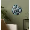 Zeesterren - Stenen - Wit Wandcirkel plexiglas klein -sfeer3