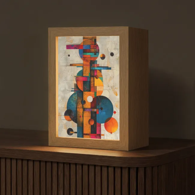 Table Lamp - Art - Colorful - Modern - Shapes