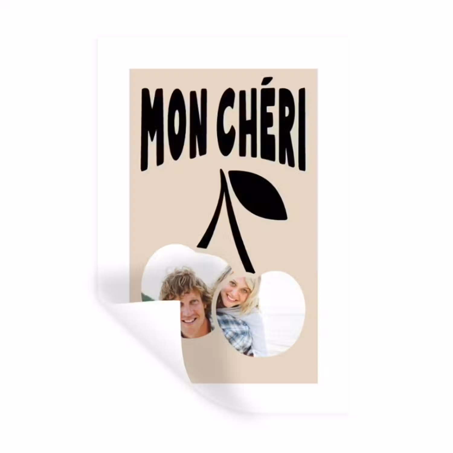 Gepersonaliseerde muursticker - Mon Chéri