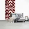 Rood - Druppelpatroon - Grafisch fotobehang vinyl groot 64 -slaapkamer