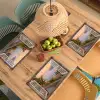 Doorkijk - Uitzicht - Meer - Landschap Placemat vinyl groot -zzsfeer5_Kitchenyeah-website