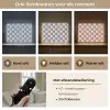 Vlakken - Hartjes - Patroon - Retro Light Box met batterij (Wandlamp) middel 907 -USP_lichtkleurNL