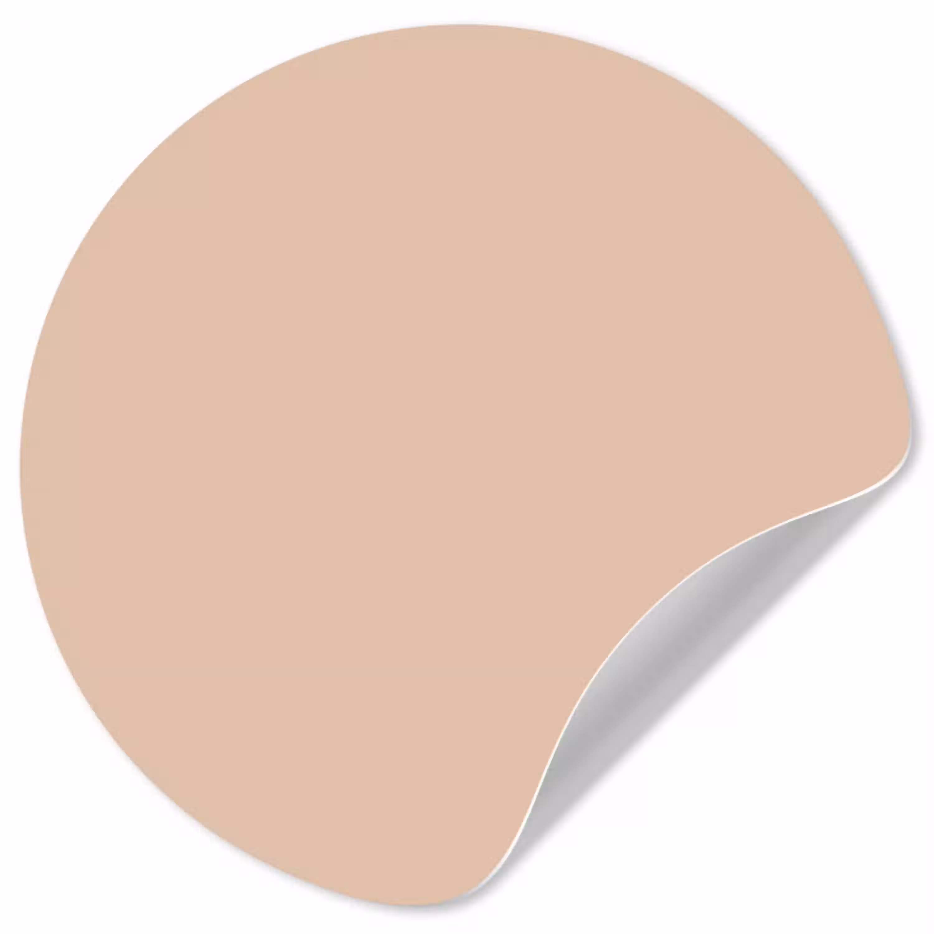 Beige - Kleuren - Effen Wandcirkel behangsticker klein 186 -3d