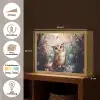 Uil - Bos - Bloemen - Vlinders Light Box met batterij (Wandlamp kind) middel -USP_websiteoverzichtNL