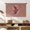 Illustratie - Vogels - Abstract - Roze Wandkleed katoen middel -sfeer5