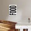 Food - Zwart - Wit - Decoratie KitchenYeah - Keuken - Canvas klein -sfeer3