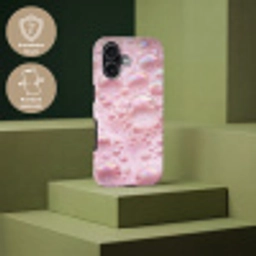 Schuim - Structuur - Roze Toughcase MagSafe Apple iPhone 17 klein -USP_PrintM_DE