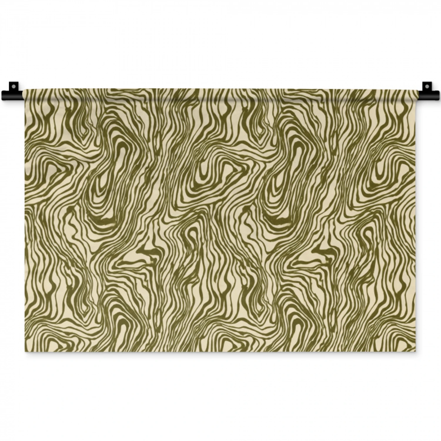 Abstract - Marmer - Groen Wandkleed katoen klein 269 -zz3d