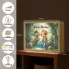 Zebra - Aapje - Waterval - Rotsen Light Box met batterij (Wandlamp kind) middel -USP_websiteoverzichtNL