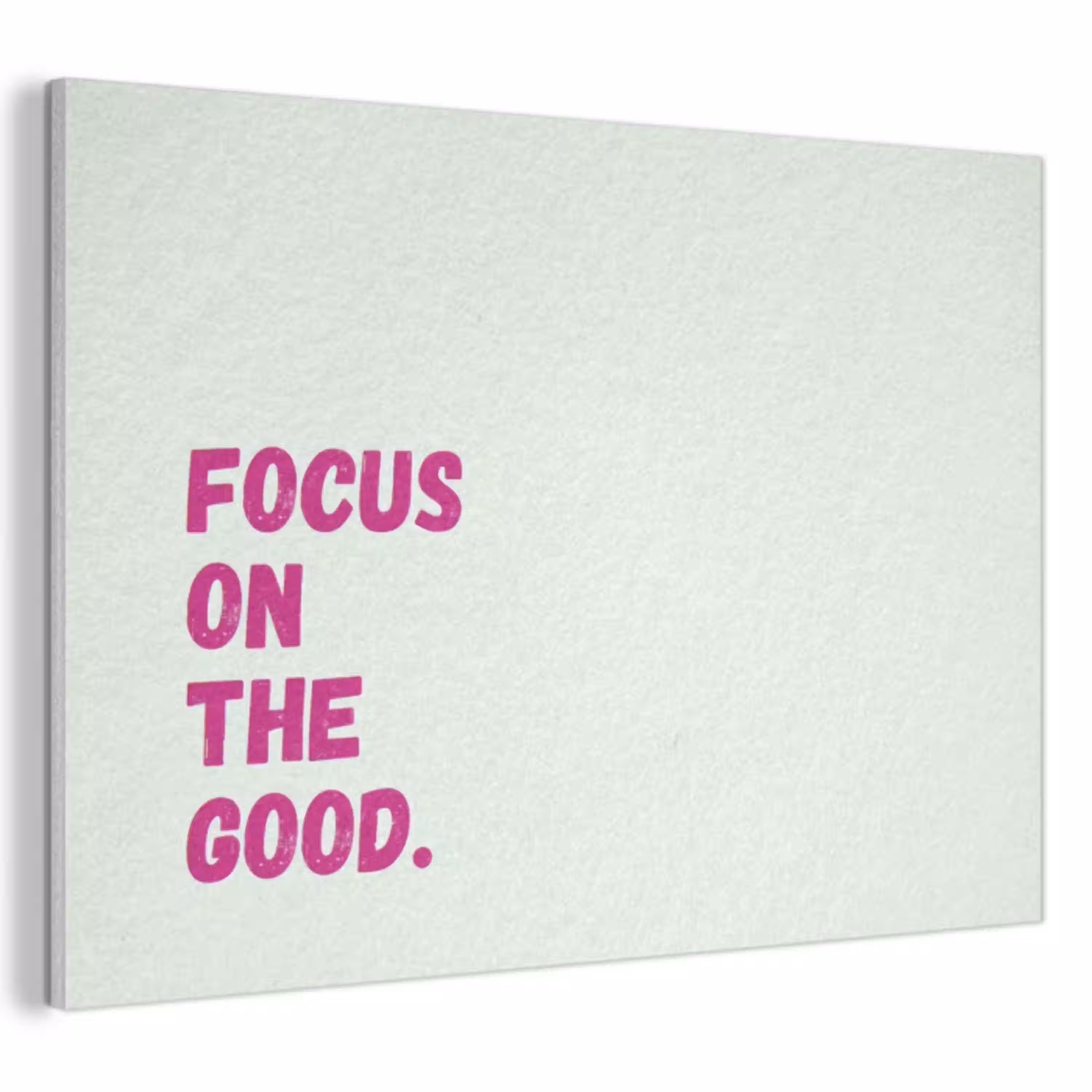 Focus on the good - Beige - Roze PET vilt klein -3d