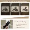 Street art - Motor - Jongen - Graffiti - Banksy Style Light Box met batterij (Wandlamp) middel -USP_dimbaarNL