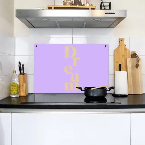 Dream - Paars - Typografisch Inductie beschemer met haakjes klein -sfeer2