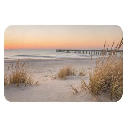 Pier - Zonsondergang - Strand Badmat klein -3d