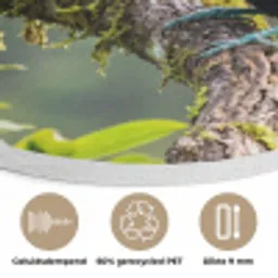 Toekan - Jungle - Natuur - Kleurrijk Akoestische PET Vilt - Rond klein -closeup_NL