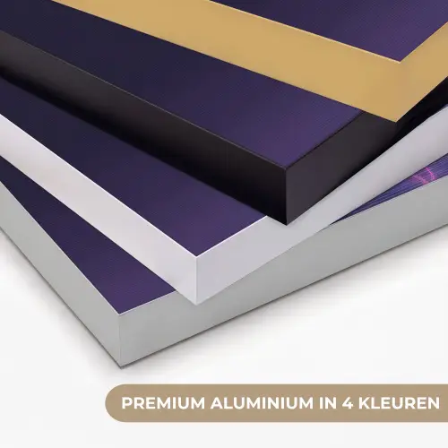 Donderwolk - Bliksemschicht - Licht - Blauw Textielframe zwart klein -USP_kleurenNL