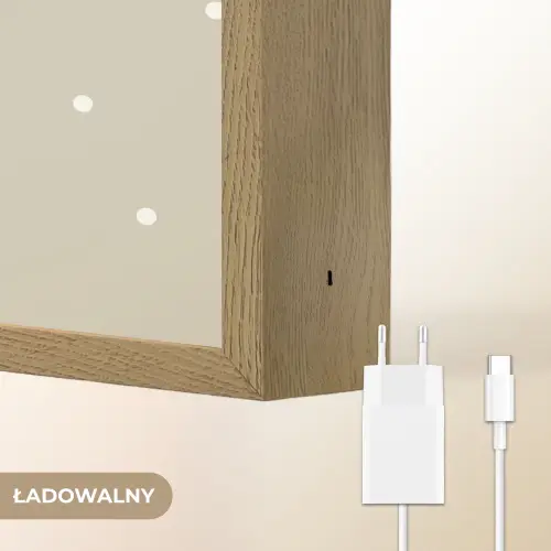 Eenhoorn - Wit - Stippen Light Box met batterij (Wandlamp kind) middel -USP_websiteoplaadbaarNL