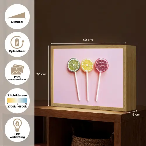 Lolly - Snoep - Citrus Light Box met batterij (Wandlamp) middel -USP_websiteoverzichtNL