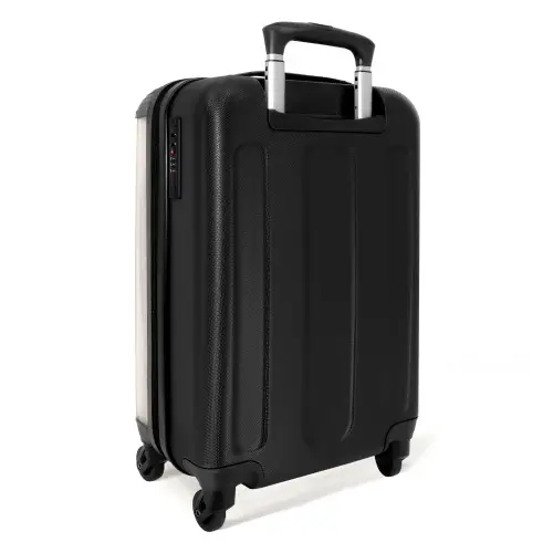 Paarse pixel NBS - Handbagage koffer - Unisex middel -achterkant