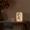 Pannenkoeken - Banaan - Siroop - Wit - Beige Light Box met kabel (Tafellamp) klein -sfeer4