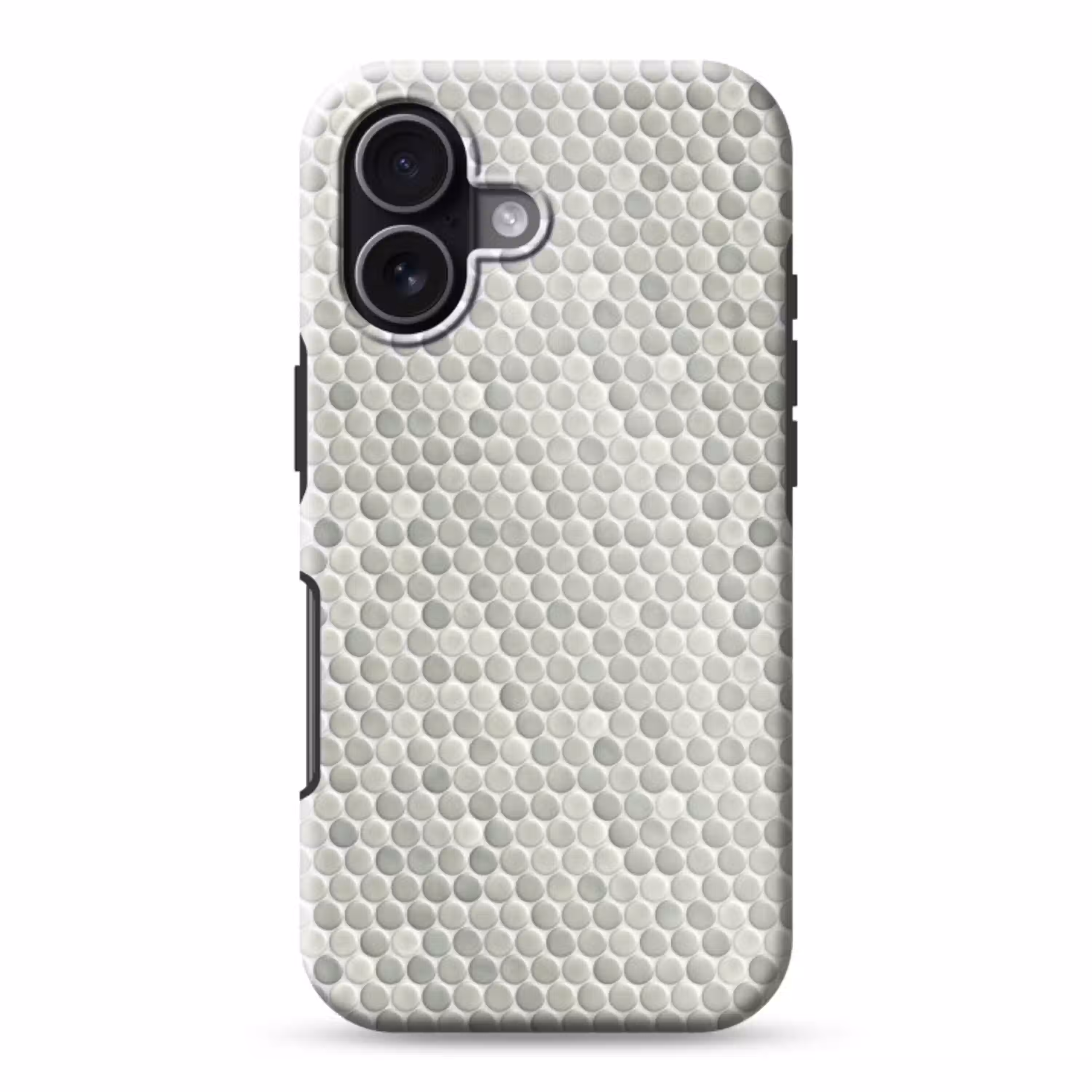 Penny - Mozaïek - Lichtgrijs Toughcase MagSafe Apple iPhone 17 klein 1017 -3d