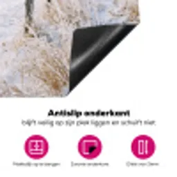 Hek - Sneeuw - Mist - Platteland - Nostalgisch Inductie beschermer vinyl 3mm klein -wsfeer4_website