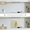 Dennentak - Naaldvormige bladeren - Lichtgroen keuken achterwand spatscherm klein -voor_na_NL
