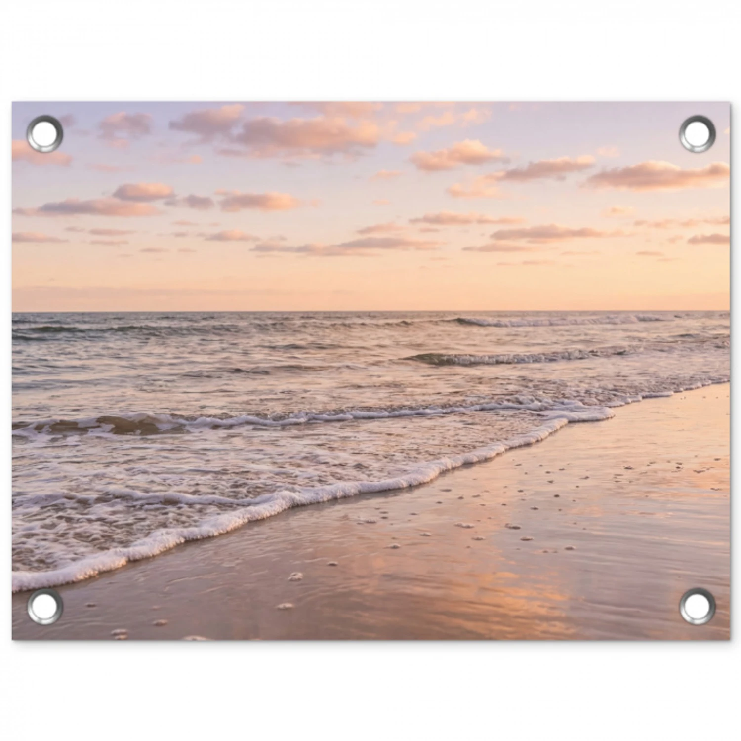 Strand - Branding - Wolken tuinposter los doek klein -3d