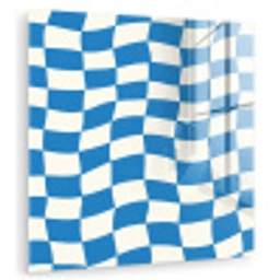 Golvend - Patroon - Blauw plexiglas 5mm klein 11 -zzzproduct_nieuw