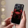 Krab - Rood - Vissen - Schaaldieren Telefoonhoesje iPhone 17 Pro klein -sfeer3_NL