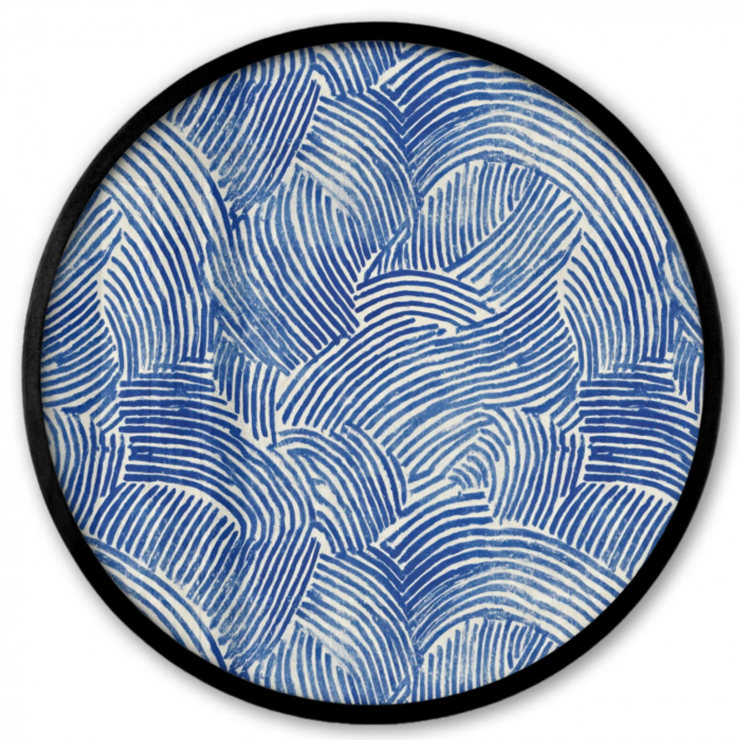Modern - Abstract - Blauw Fotolijst rond zonder passe partout klein 856 -3d