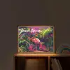 Flamingo - Tropisch - Dier - Bladeren Light Box met batterij (Wandlamp kind) middel -sfeer1_kind