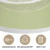 Kiwi - Lijntekening - Minimalistisch - Groen Akoestische PET Vilt - Rond klein -closeup_NL