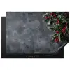 Winter - Hulst - Kerst - Beton Inductie beschermer vinyl 3mm klein -3d