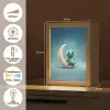 Maan - Ruimtewezen - Blauw Light Box met kabel klein -USP_NL