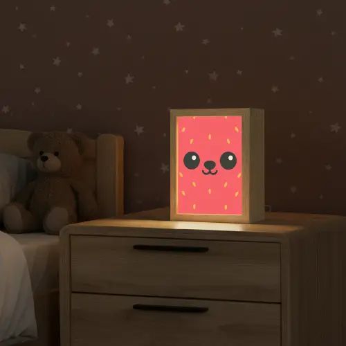 Kat - Aardbei - Cartoon Light Box met kabel klein -sfeer1_kind