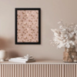 Ginkgo - Patroon - Roze fotolijst zwart zonder passe partout klein 224 -sfeer5